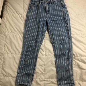 American Eagle Striped Jeans